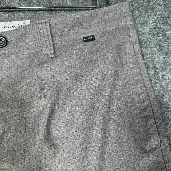 Travis Mathew Shorts Mens 32 Gray Stretch Flat Front Pockets Golf - Picture 4 of 7